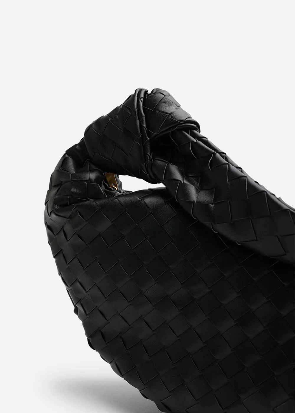 Where’s That From Aqua Black PU Woven Shoulder Bag - One Size Image 3