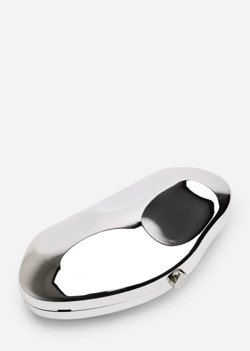 Where's That From Womens Nude Sculpted Evening Clutch Bag in Silver - One Size Image 3