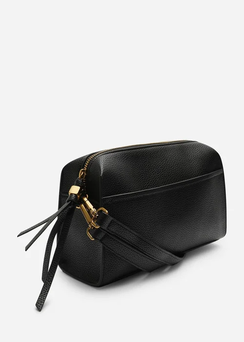 Where's That From Womens Dune Black Faux Leather Structured Mini Shoulder Bag - One Size Image 3