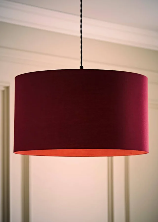 ValueLights Reni Large Easy Fit Lampshade Plum Light Shade