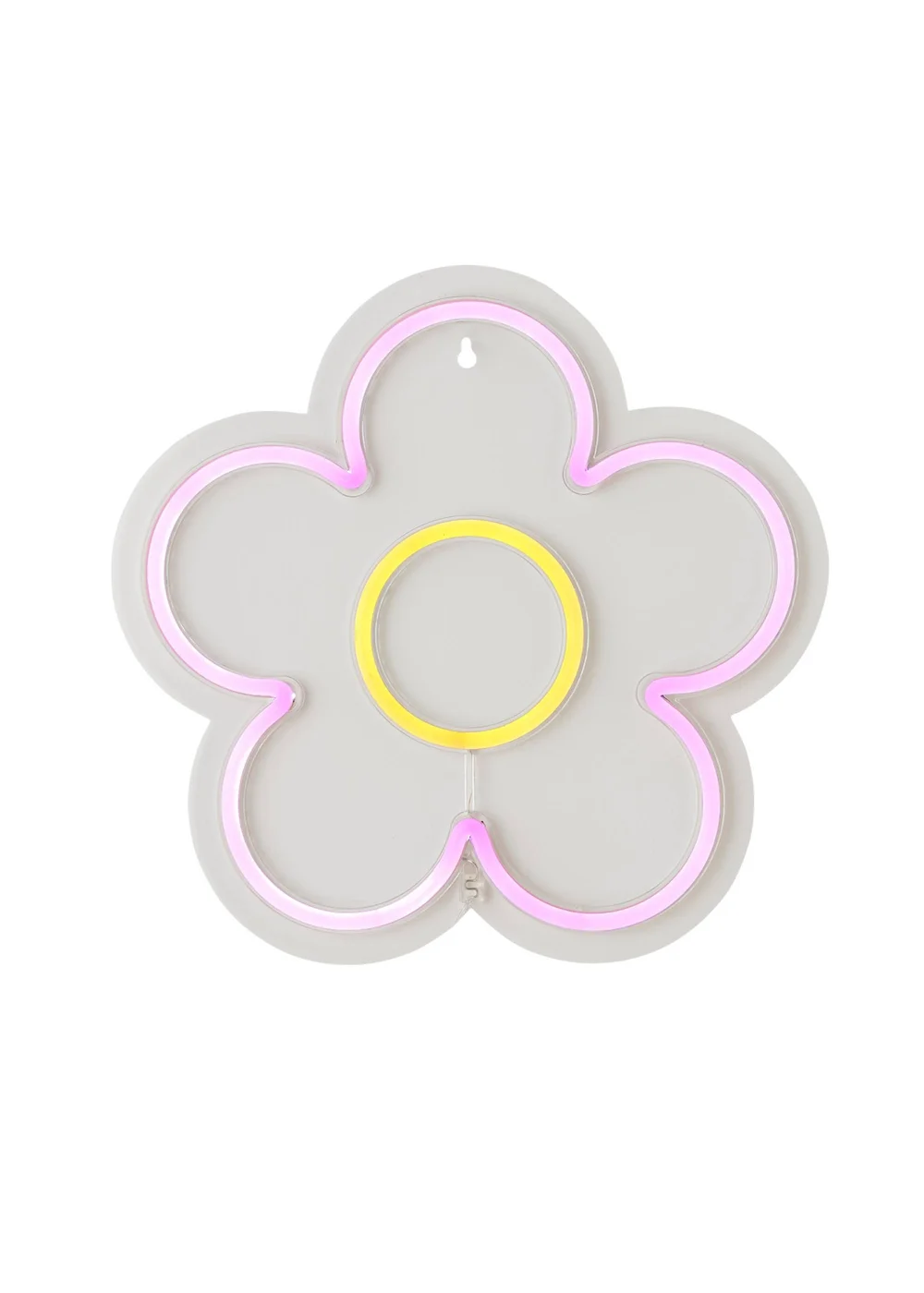 ValueLights Neon Pink Flower Wall Light Integrated LED Novelty Light - One Size Image 3