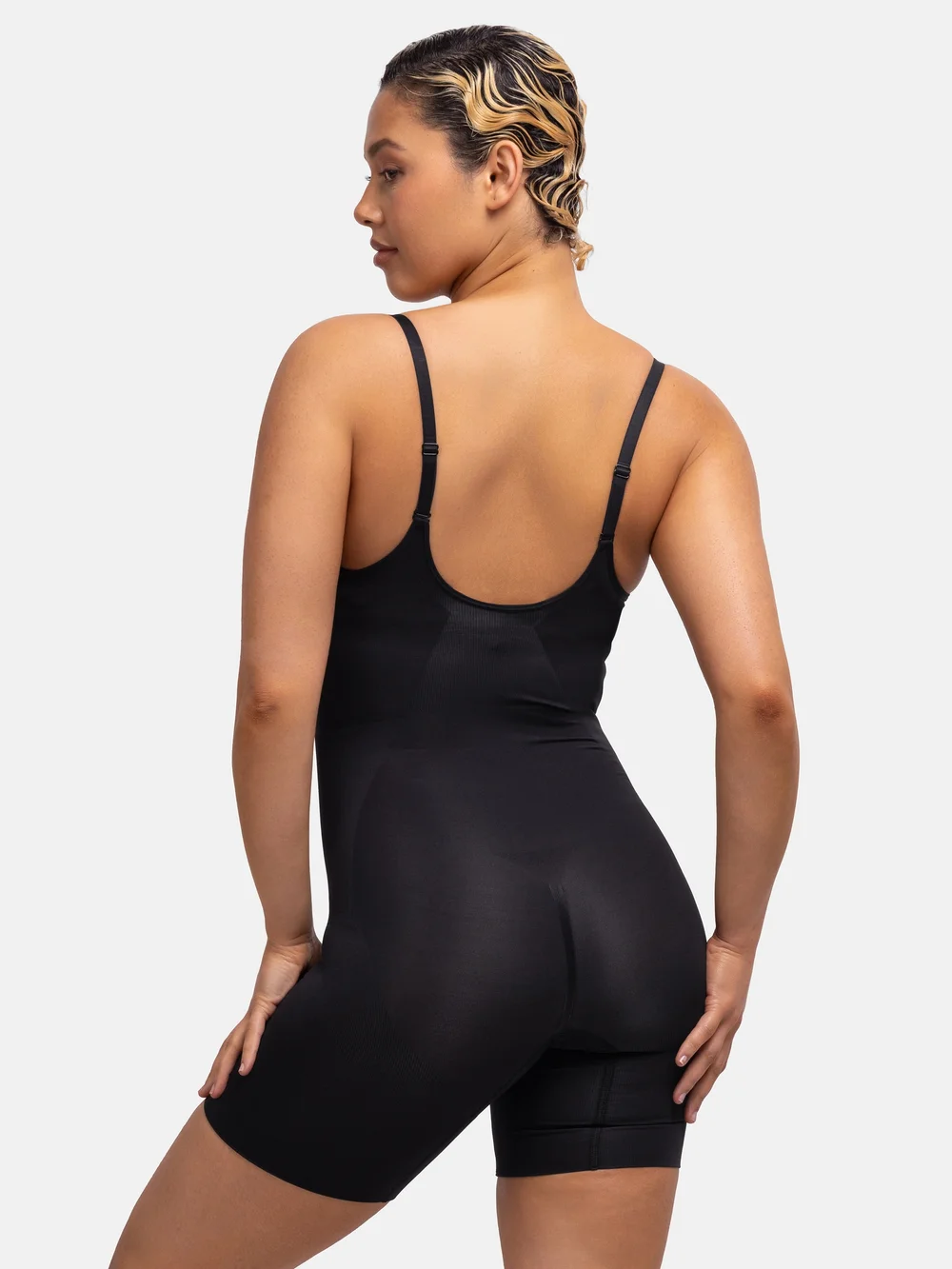 Dorina Bodysuit Black Seamless Open Bust - 3XL Image 2