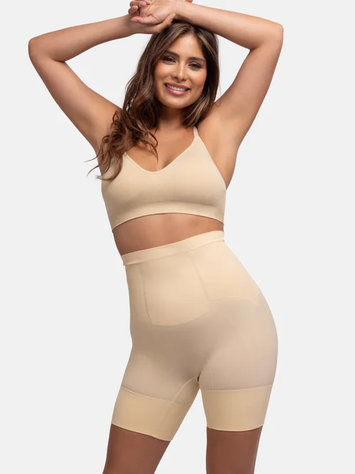 Dorina High Waist Short Beige Seamless - 3XL Image 1