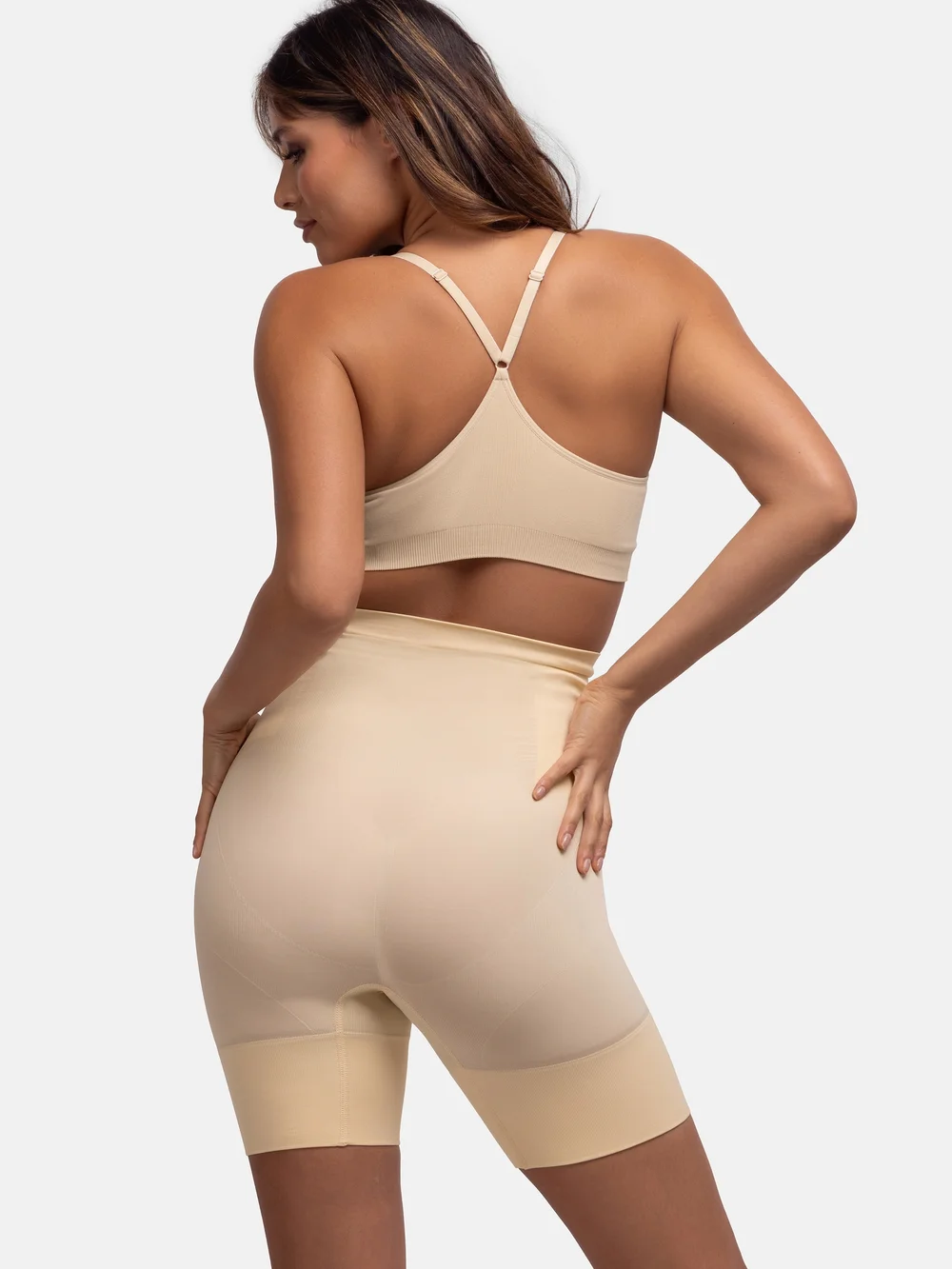 Dorina High Waist Short Beige Seamless - 3XL Image 2