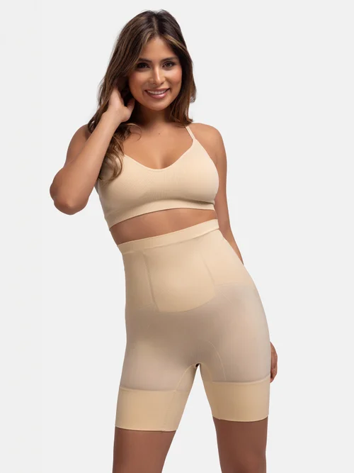 Dorina High Waist Short Beige Seamless - 3XL Image 3