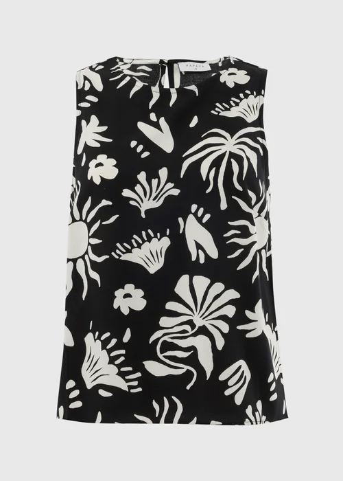 Black Sun Print Vest Co Ord Top - 22 Image 4