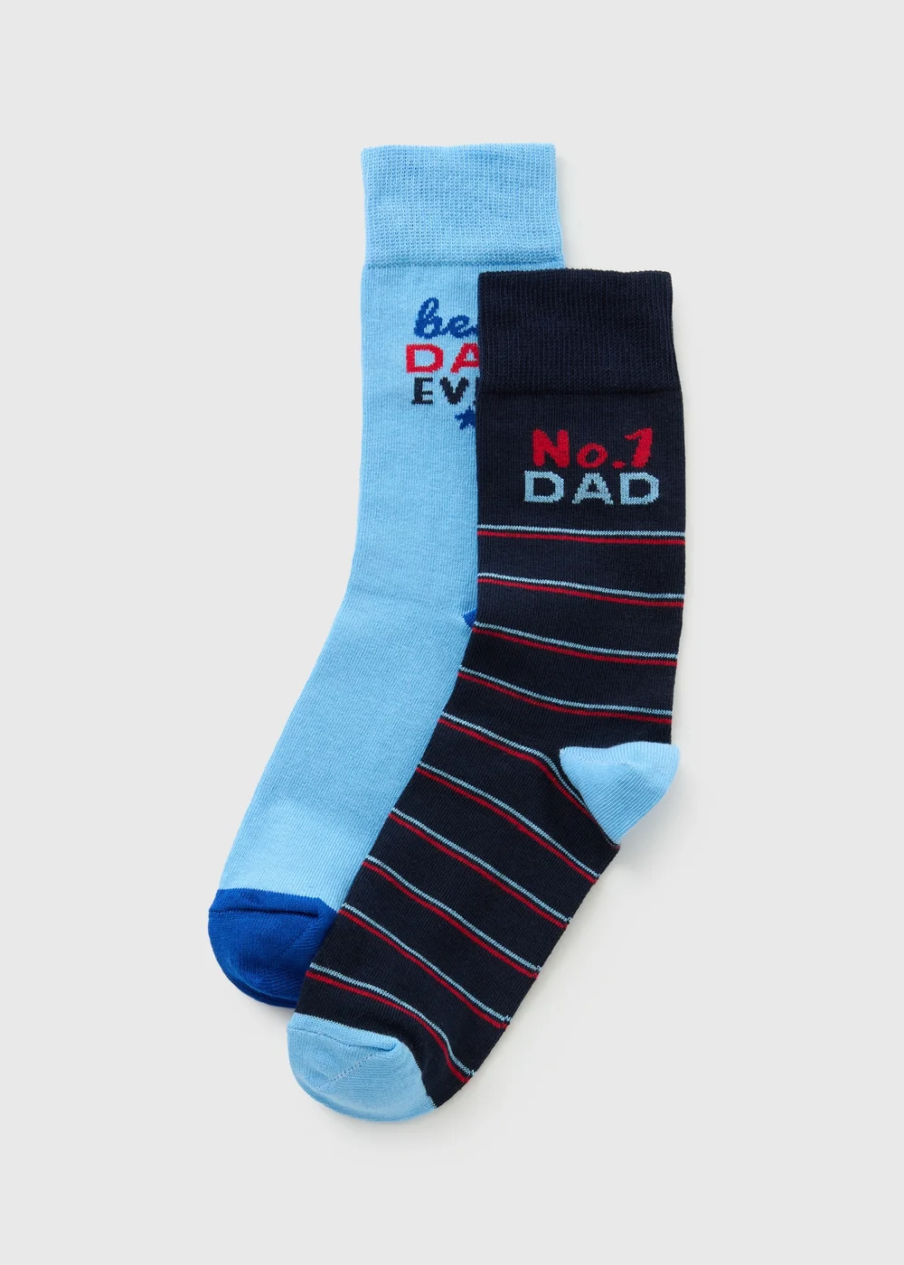 2 Pack Blue Dad Father's Day Ankle Socks - 6-8.5 Image 1