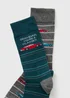 2 Pack Teal Grandad Car Father's Day Ankle Socks - 6-8.5 Image 2