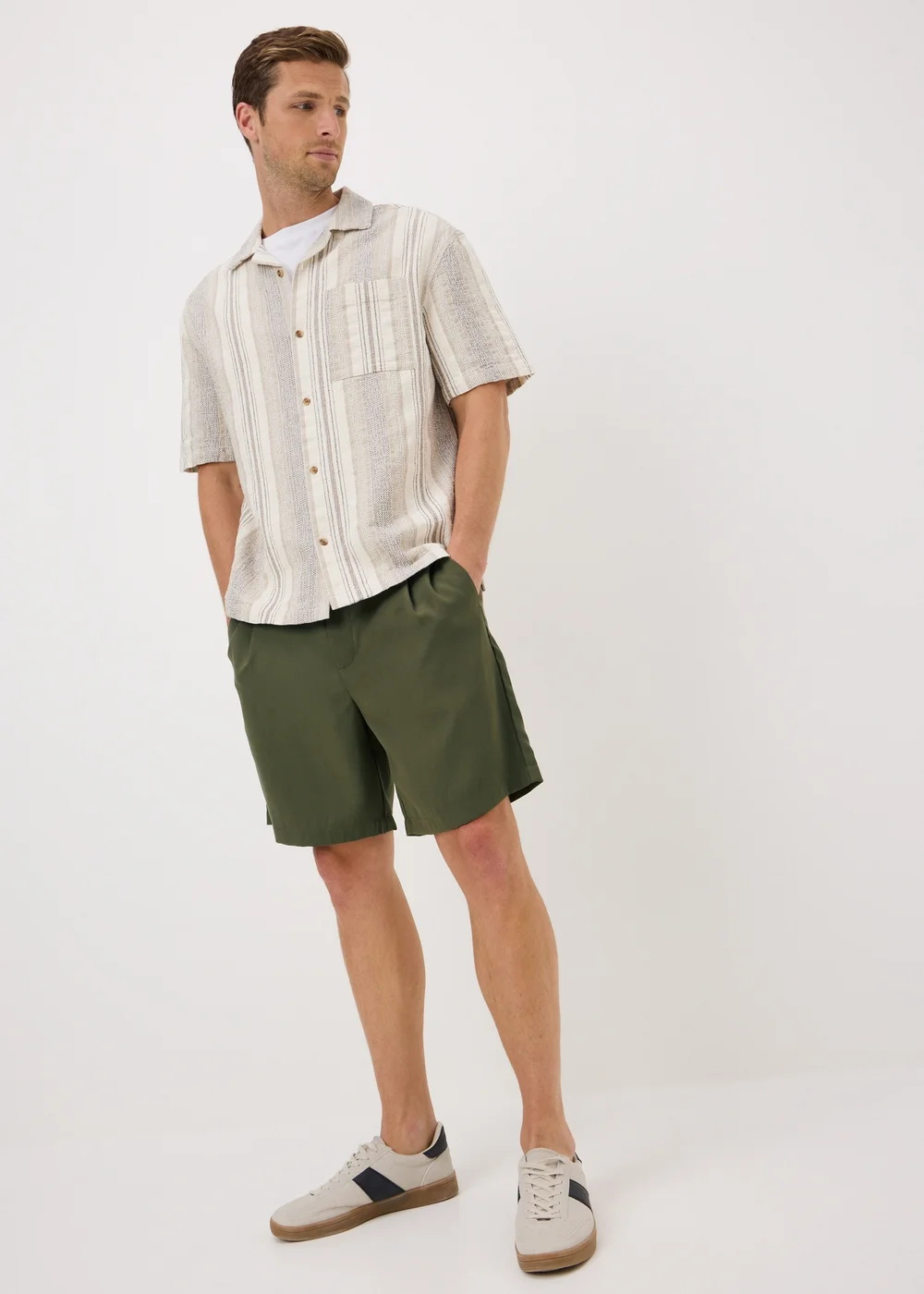 Khaki Soft Touch Chino Shorts - 2XL Image 1