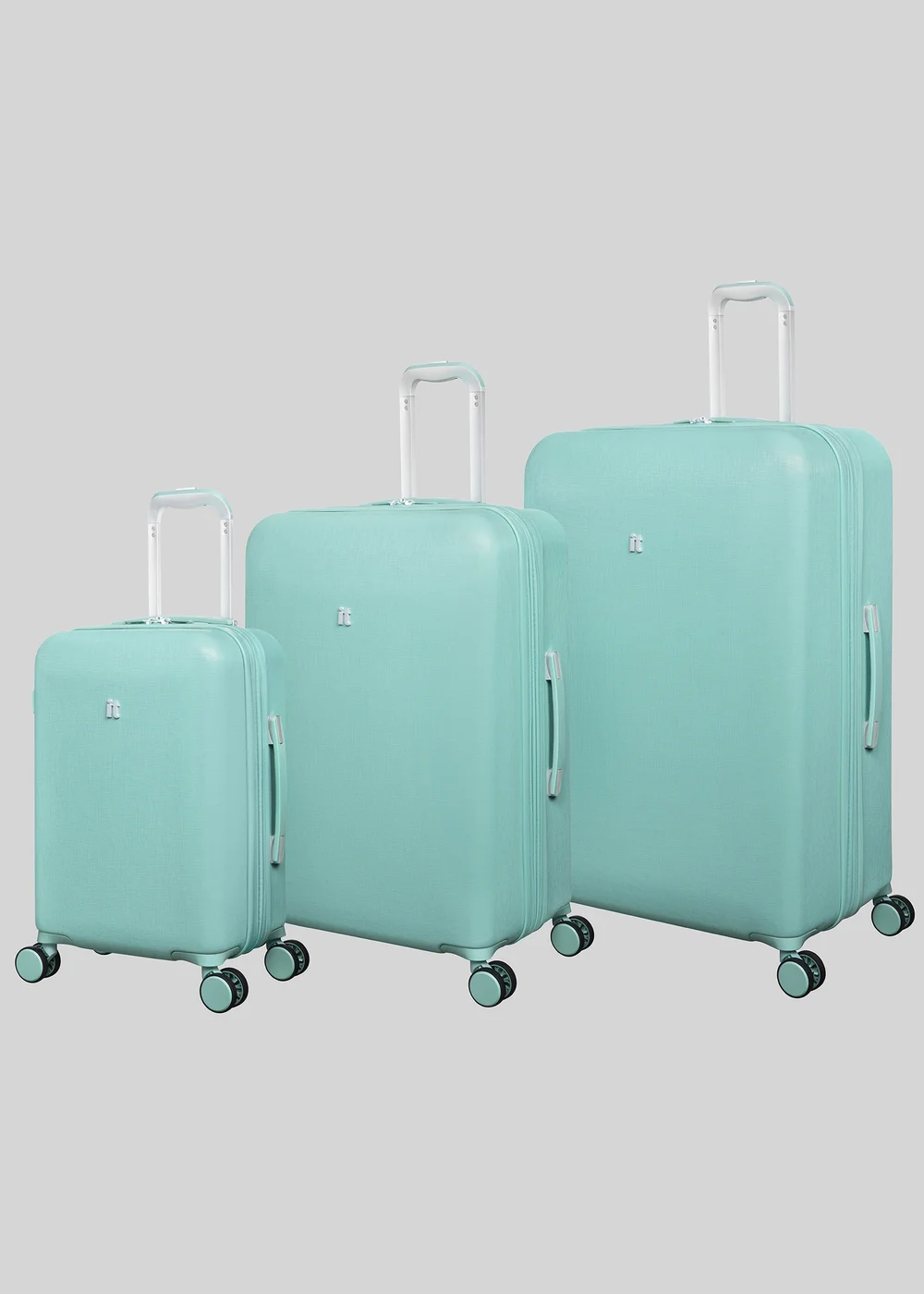IT Luggage Aqua Blue Couture Hard Suitcase - Cabin Image 1