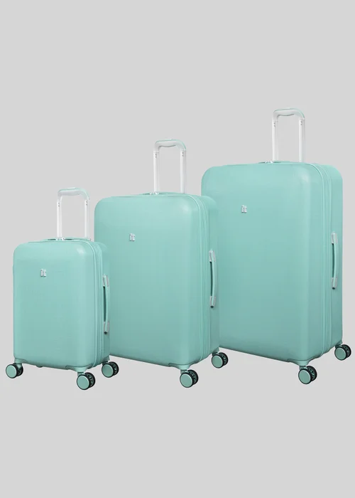 IT Luggage Aqua Blue Couture Hard Suitcase - Cabin Image 1