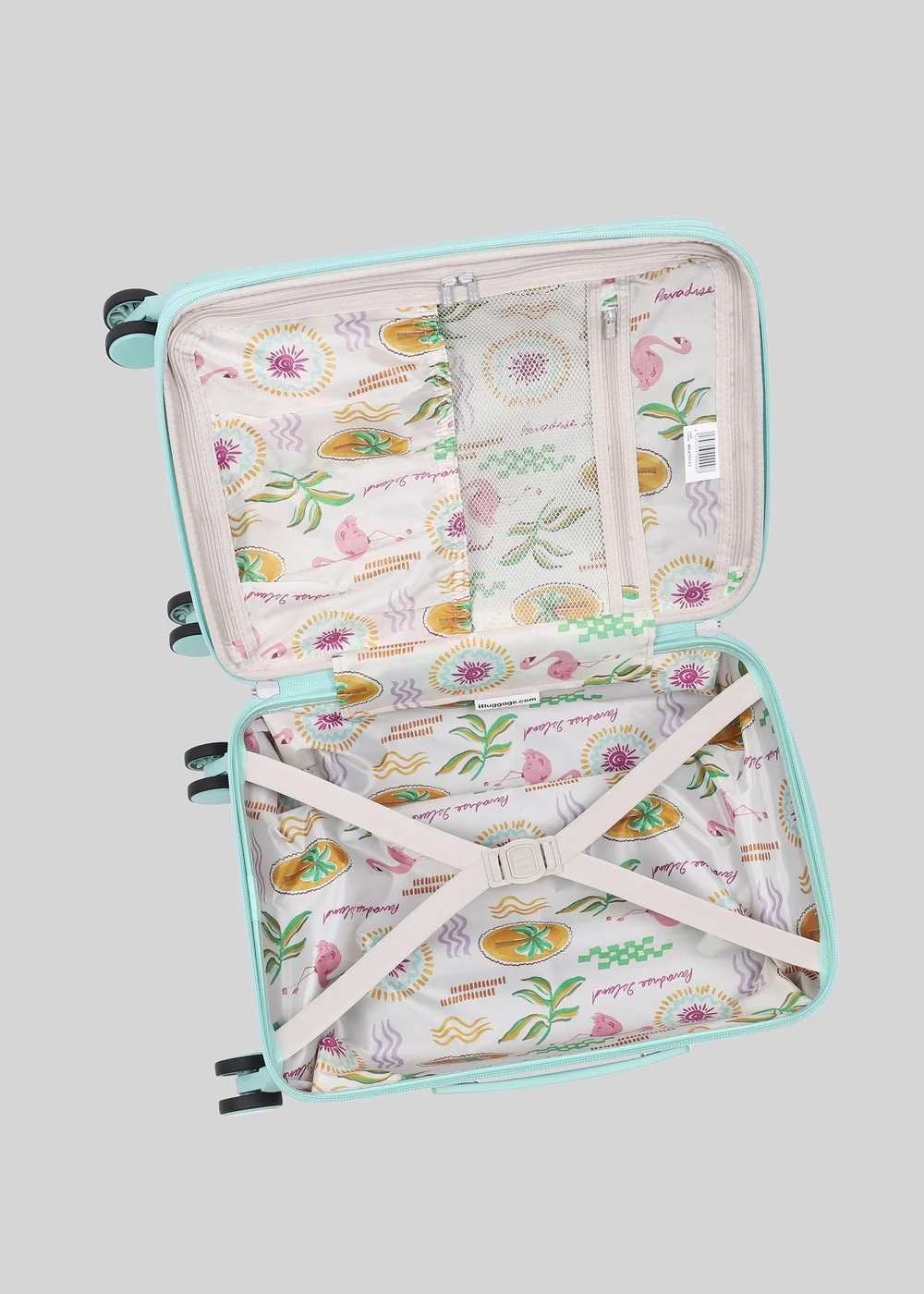 IT Luggage Aqua Blue Couture Hard Suitcase - Cabin Image 5