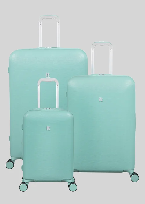 IT Luggage Aqua Blue Couture Hard Suitcase - Cabin Image 2