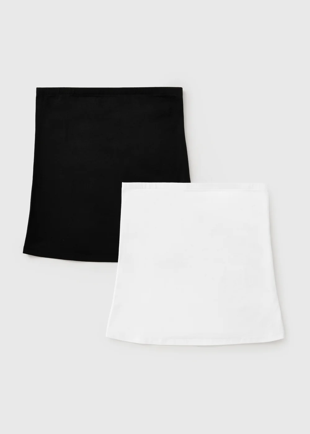 2 Pack Black & White Boob Tube Bandeau Tops - 8 Image 1