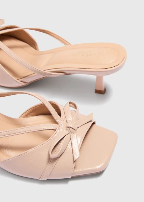 Taupe Bow Kitten Heels - 3 Image 2