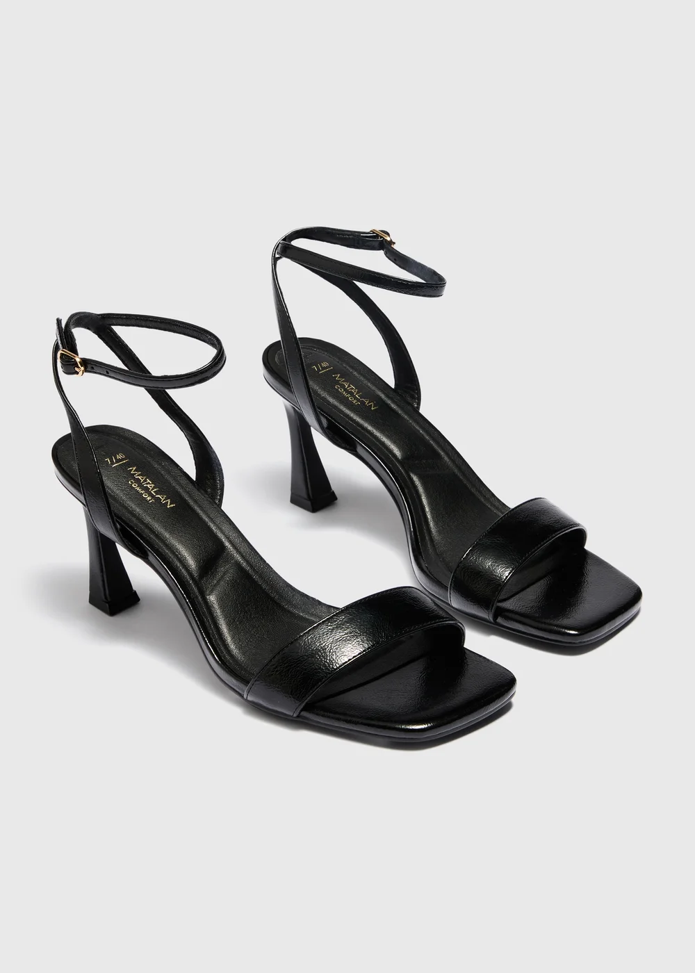 Black Strappy Heels - 3 Image 1