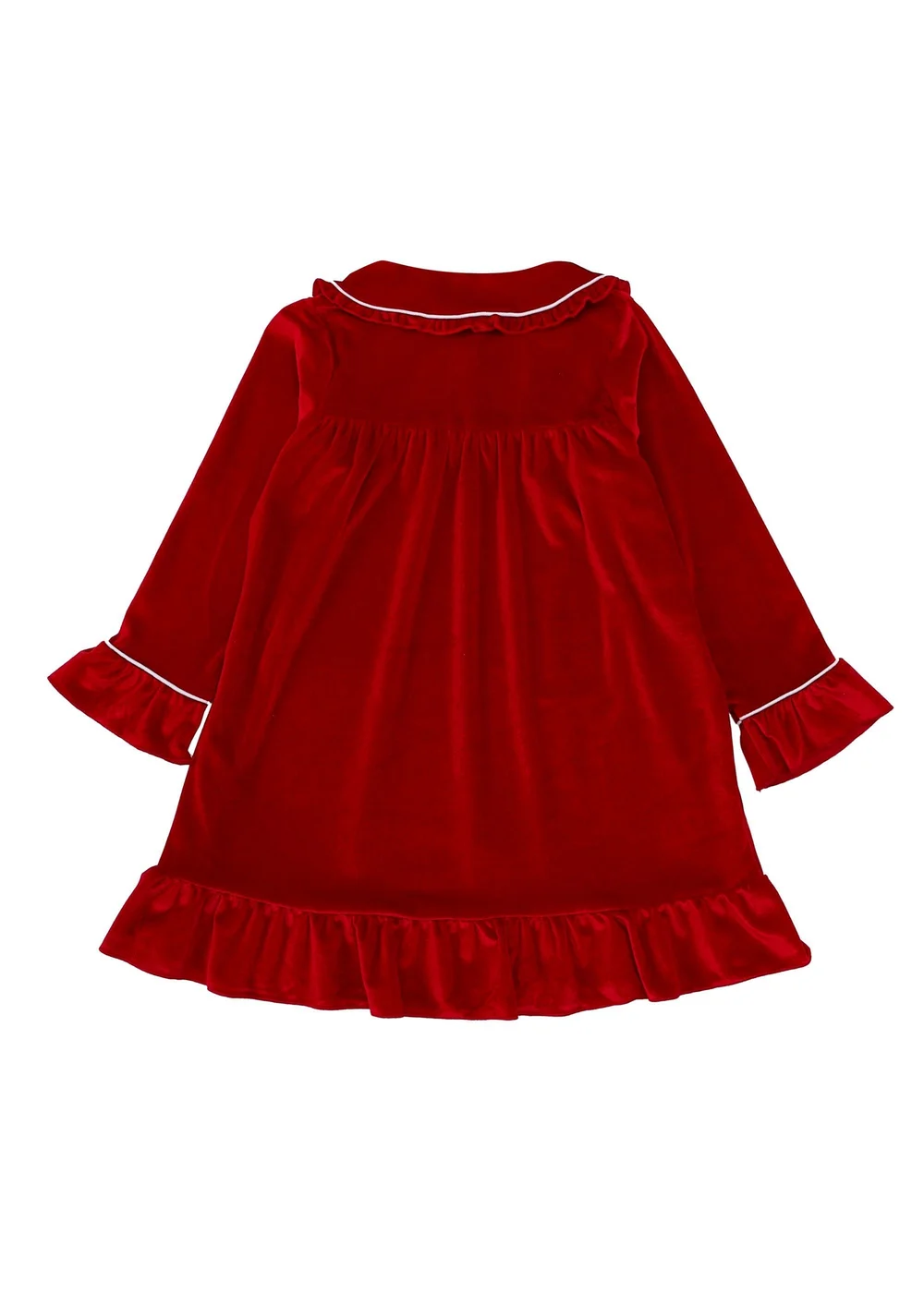 My Christmas Pyjamas Red Velvet Rouge Girl's Matching Nightdress (0m-6yrs) - 3-6 months Image 2