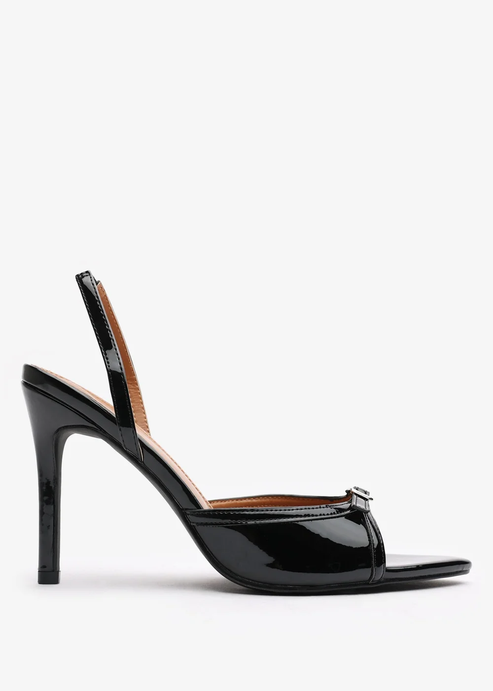 Where's That From Odette Black Patent Slingback Heels - 4 Image 2