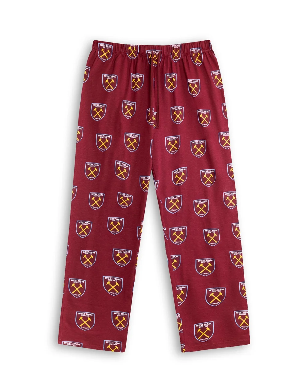 Vanilla Underground West Ham United Logo Red Short Sleeve Long Leg Pyjama Set - Medium Image 4