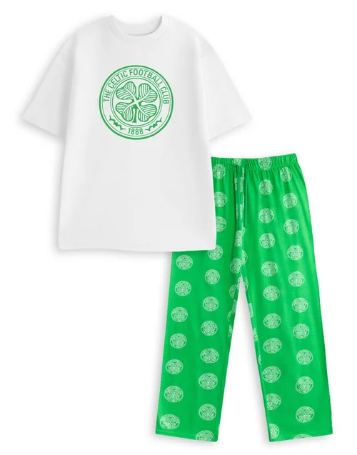 Vanilla Underground Celtic Logo Green Short Sleeve Long Leg Pyjama Set - Extra Large Image 1