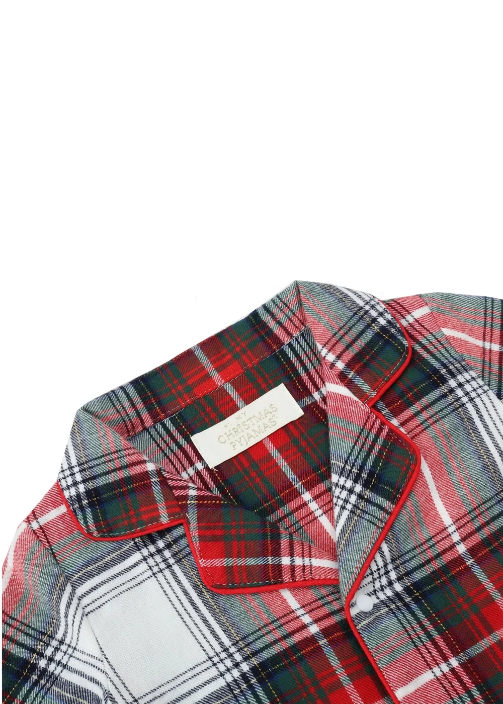My Christmas Pyjamas White Tidings & Tartan Baby's One-Piece Matching Pyjamas (Newborn-18m) - 6-9 months Image 3