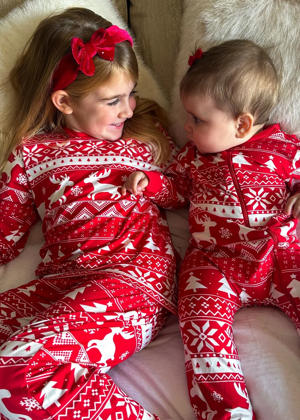 My Christmas Pyjamas Red Nativity Baby's One-Piece Matching Pyjama Sleepsuit (0m-18m) - 6-9 months Image 5