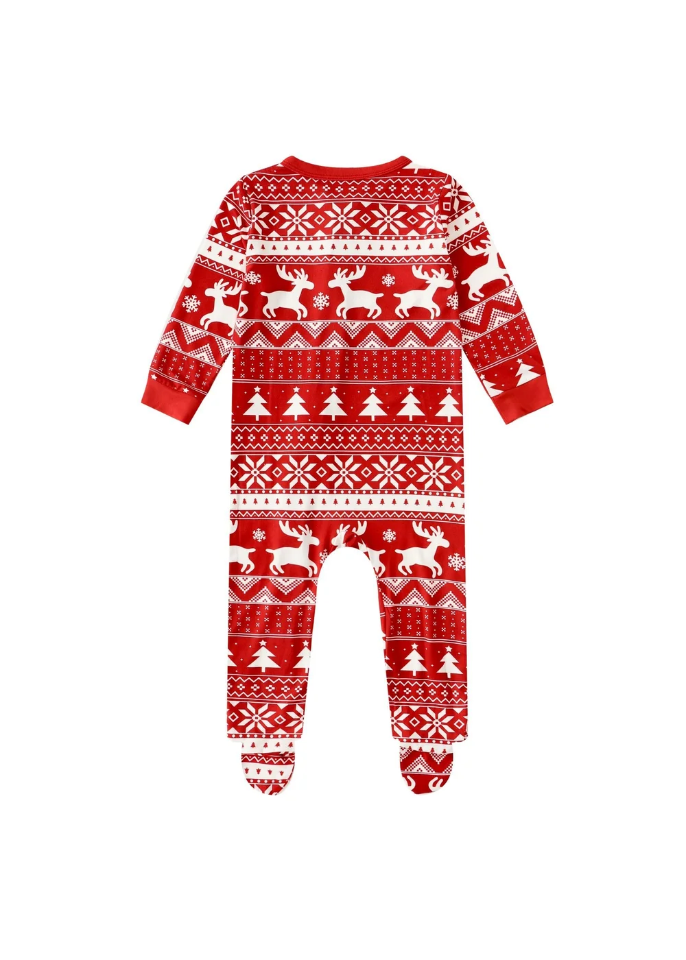 My Christmas Pyjamas Red Nativity Baby's One-Piece Matching Pyjama Sleepsuit (0m-18m) - 6-9 months Image 3