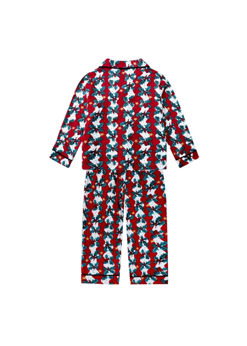 My Christmas Pyjamas Red Mistletoe & Wine Children's Two-Piece Long Matching Pyjama Set (18m-14yrs) - 18 - 24 Months Image 3