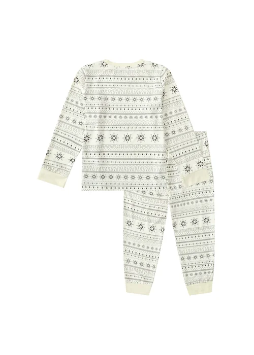 My Christmas Pyjamas Cream Snow White Children's Two-Piece Long Matching Pyjama Set (18m-14yrs) - Age 11-12 Years Image 3