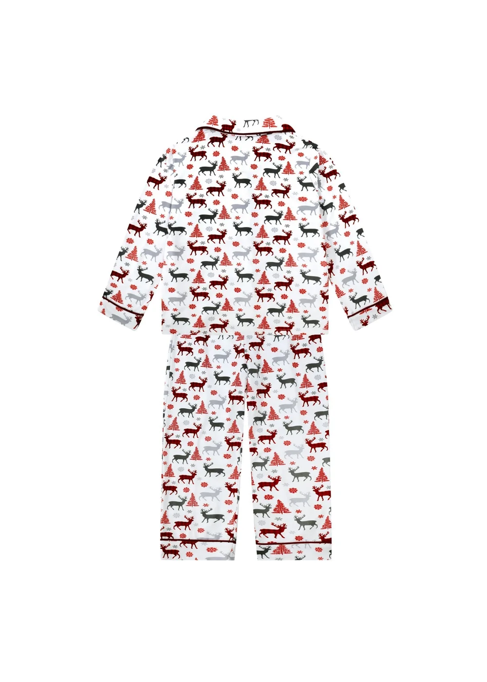 My Christmas Pyjamas White Christmas Kisses Children's Two-Piece Long Matching Pyjama Set (18m-14yrs) - 5-6 Yrs Image 2