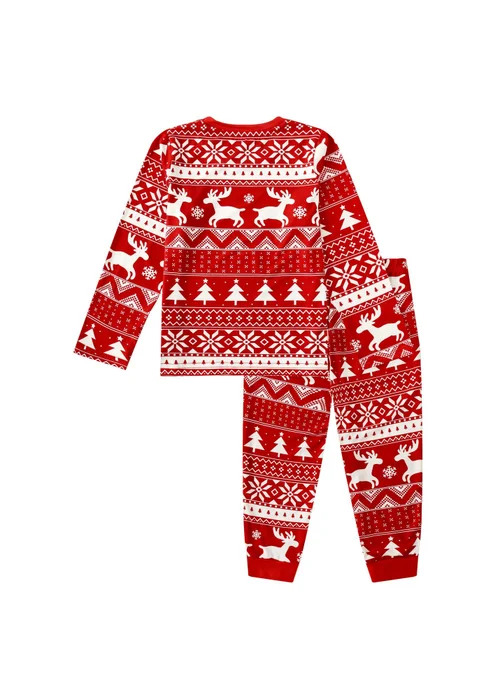 My Christmas Pyjamas Red Nativity Children's Two-Piece Long Matching Pyjama Set (18m-14yrs) - 18 - 24 Months Image 3