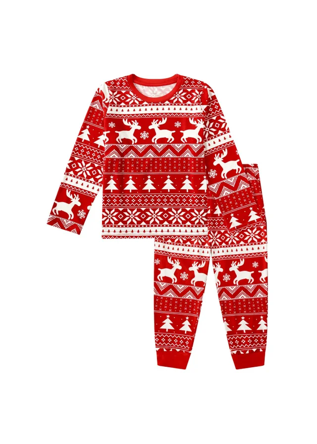 My Christmas Pyjamas Red Nativity Children's Two-Piece Long Matching Pyjama Set (18m-14yrs)