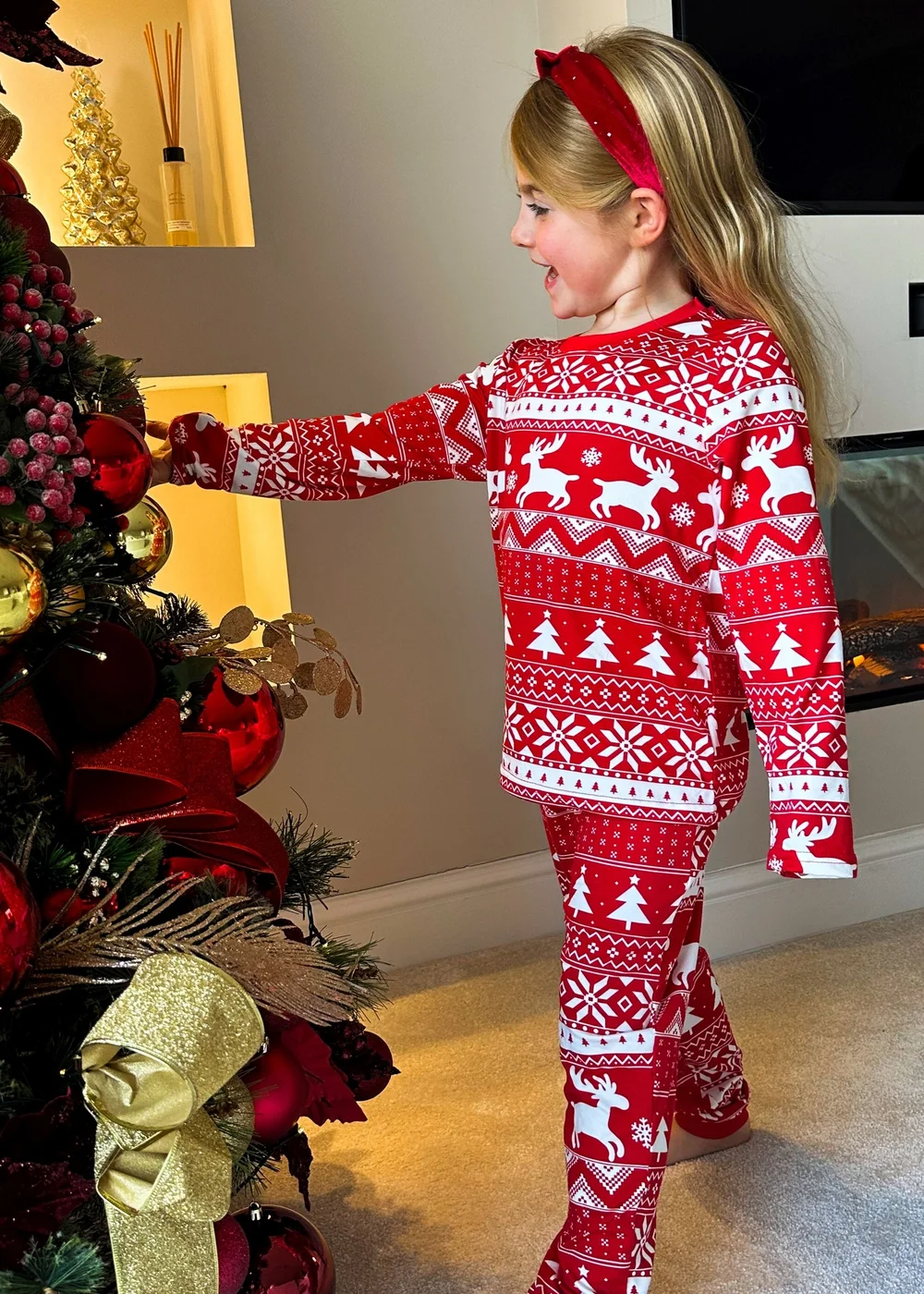 My Christmas Pyjamas Red Nativity Children's Two-Piece Long Matching Pyjama Set (18m-14yrs) - 18 - 24 Months Image 5