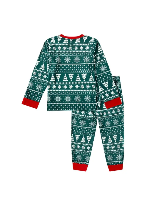 My Christmas Pyjamas Green Yuletide Children's Two-Piece Long Matching Pyjama Set (18m-14yrs) - Age 2-3 Years Image 3
