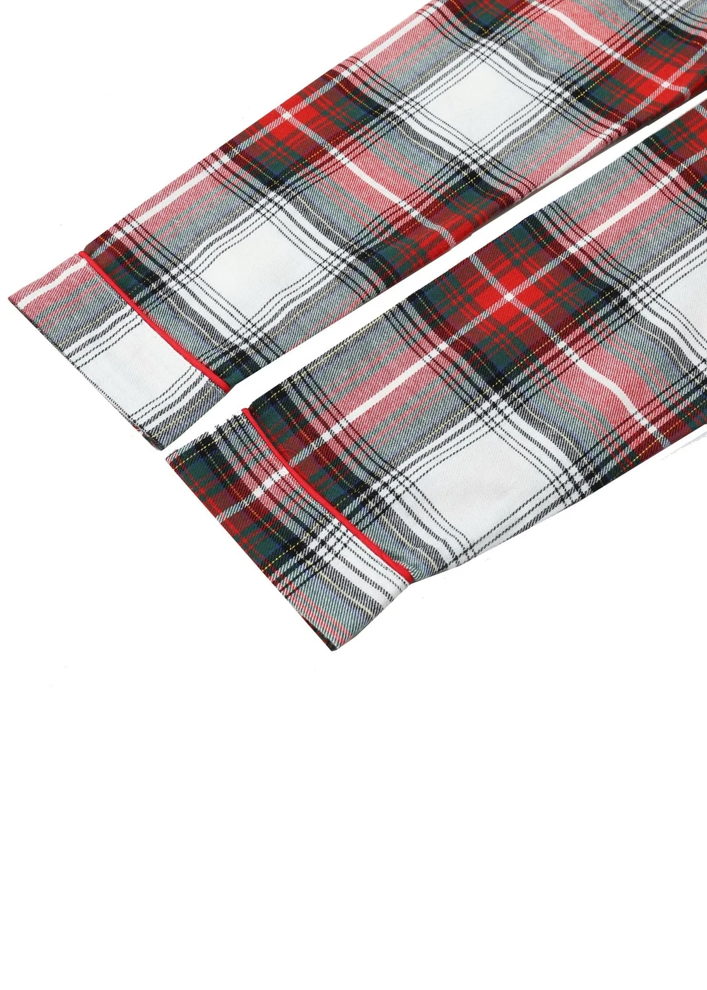 My Christmas Pyjamas White Tidings & Tartan Children's Two-Piece Long Matching Pyjama Set (18m-14yrs) - Age 10-11 Years Image 4