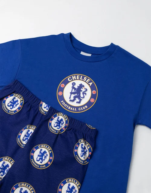 Vanilla Underground Chelsea Logo Kids Short Sleeve Long Leg Pyjama Set (18mnths - 14 yrs) - Age 2-3 Years Image 5