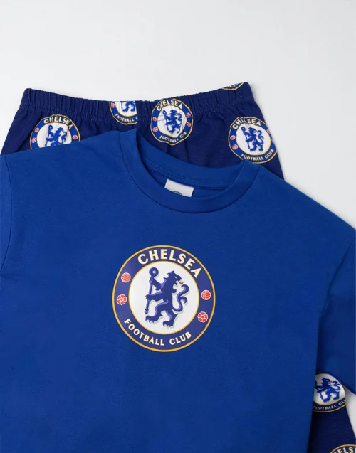 Vanilla Underground Chelsea Logo Kids Short Sleeve Long Leg Pyjama Set (18mnths - 14 yrs) - Age 2-3 Years Image 3