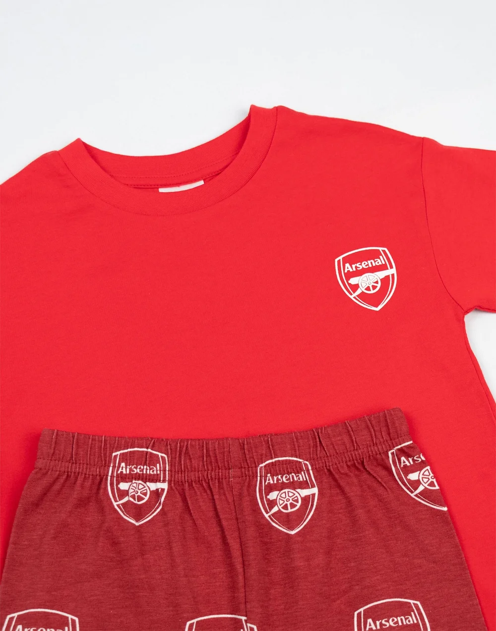 Vanilla Underground Arsenal Logo Red Kids Short Sleeve Long Leg Pyjama Set (18mnths - 14 yrs) - Age 2-3 Years Image 4