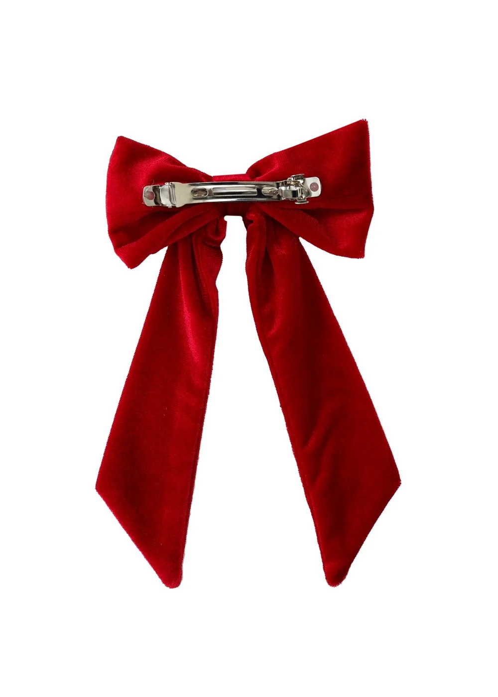 My Christmas Pyjamas Red Velvet Rouge Child Matching Hair Bow - One Size Image 2