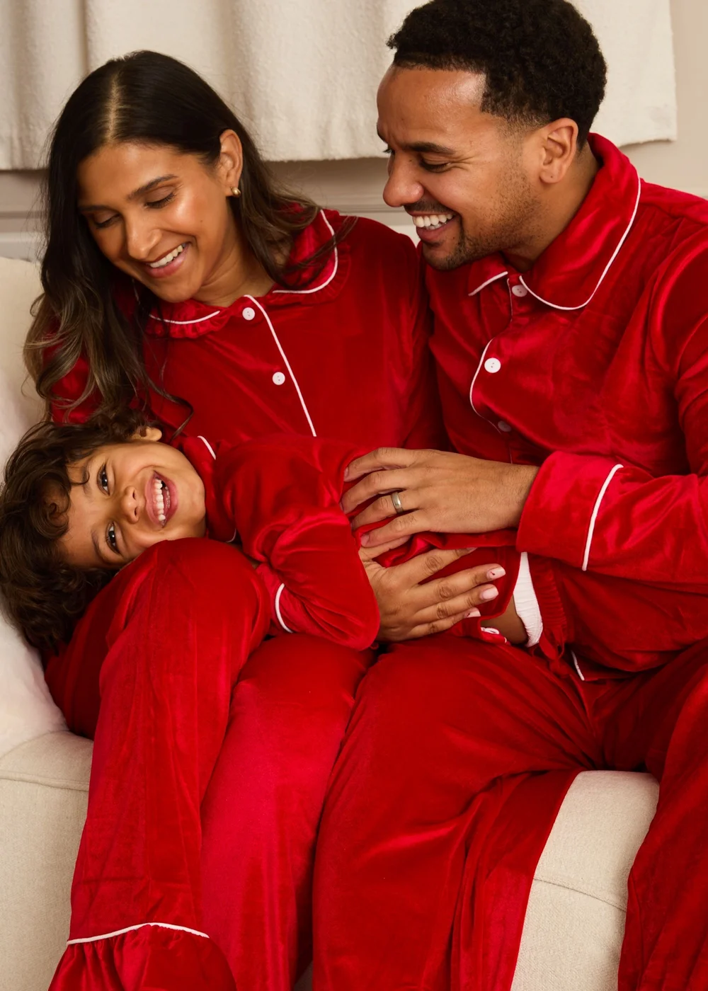 My Christmas Pyjamas Red Velvet Rouge Two-Piece Long Matching Pyjama Set - 10-12 Image 3