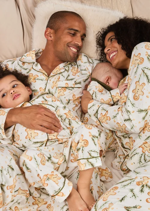 My Christmas Pyjamas White Gumdrop Buttons Two Piece Short Matching Pyjama Set - Size 8-10 Image 4