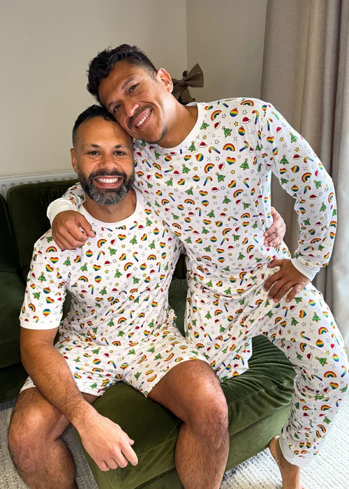 My Christmas Pyjamas White Christmas Full Of Pride Two Piece Long Matching Pyjama Set - XXL Image 5