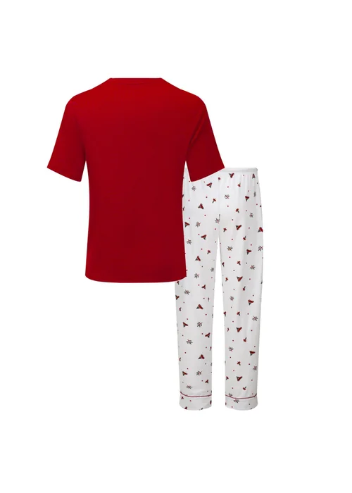 My Christmas Pyjamas White Driving Home For Christmas Two-Piece Long Matching Pyjama Set (Short Sleeve) - 3XL Image 3