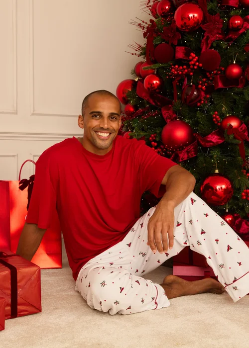 My Christmas Pyjamas White Driving Home For Christmas Two-Piece Long Matching Pyjama Set (Short Sleeve) - 3XL Image 5