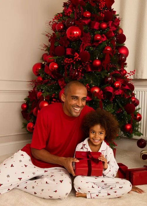 My Christmas Pyjamas White Driving Home For Christmas Two-Piece Long Matching Pyjama Set (Short Sleeve) - 3XL Image 1