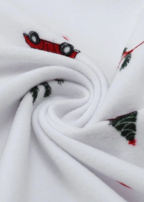 My Christmas Pyjamas White Driving Home For Christmas Two-Piece Long Matching Pyjama Set (Short Sleeve) - 3XL Image 4