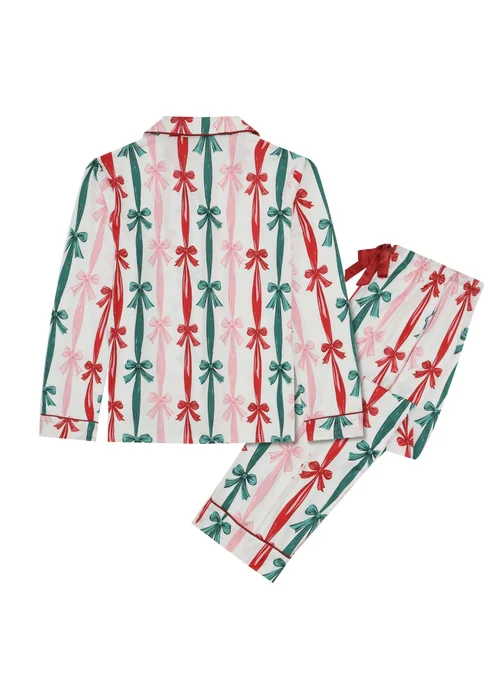 My Christmas Pyjamas White Sugar Plum Two-Piece Long Matching Pyjama Set - Size 10-12 Image 3