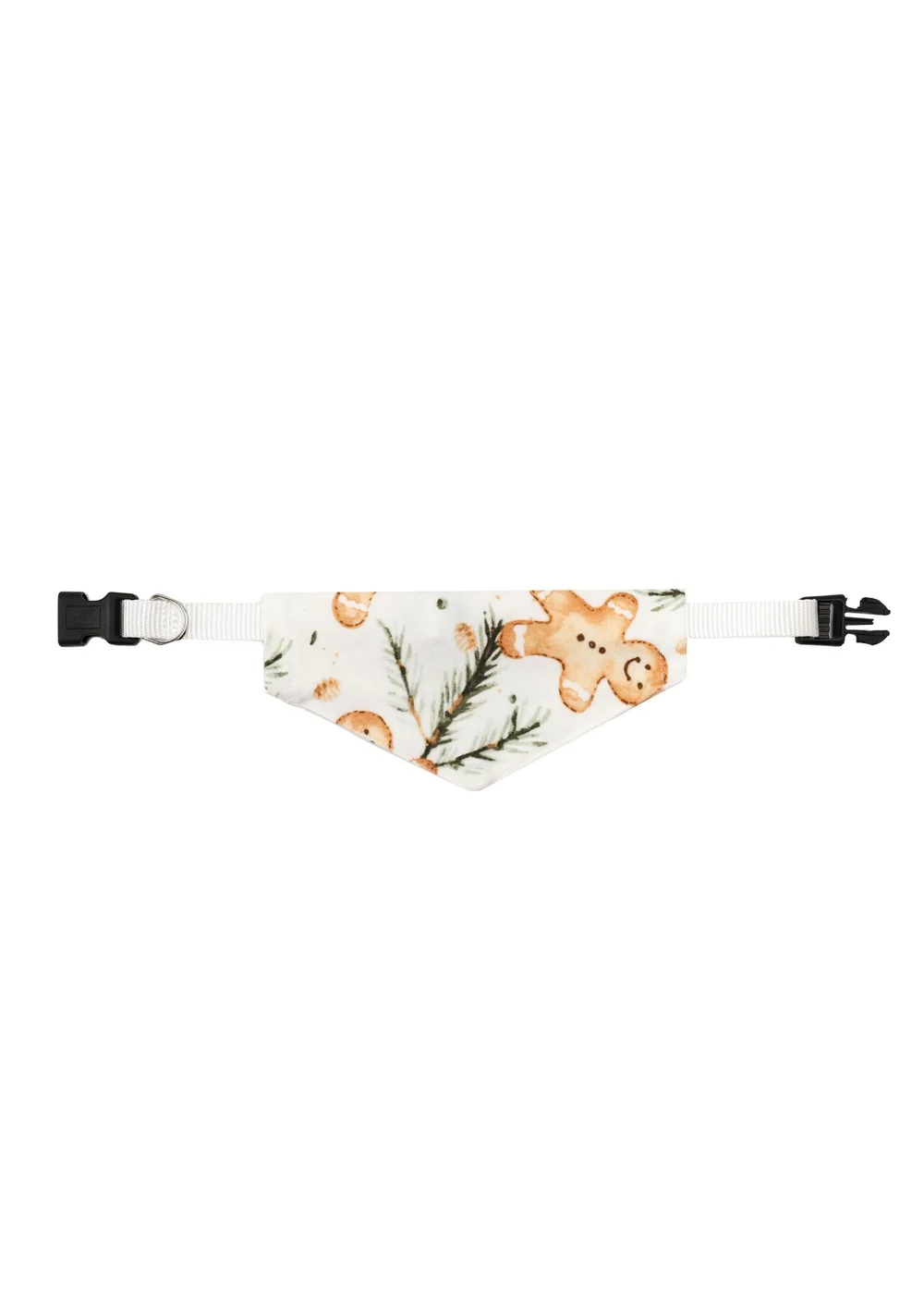 My Christmas Pyjamas White Gumdrop Buttons Pet Matching Bandana - Small Image 1
