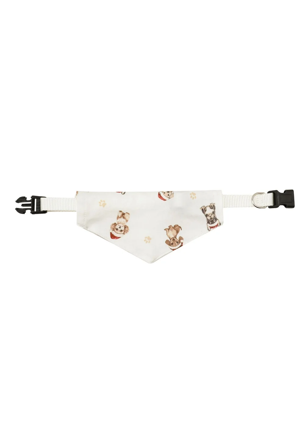 My Christmas Pyjamas Cream Santa Paws Pet Matching Bandana - Small Image 1