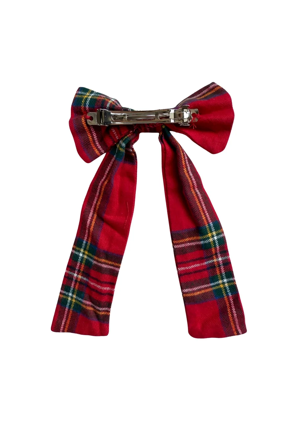 My Christmas Pyjamas Red Check The Hall Child Matching Hair Bow - One Size Image 2